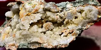 Hall's Gap 2x5 Cm Half Geode Millerite Chalcopyrite Pyrite Ky 6 • $21.08