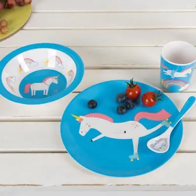 Unicorn & Dinosaur Melamine Children's Dinner Accessories • £4.95