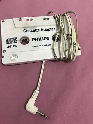 Philips Cassette AUX 3.5mm Player Jack MP3 IPod IPhone Audio Adapter Car Audio • £5.50