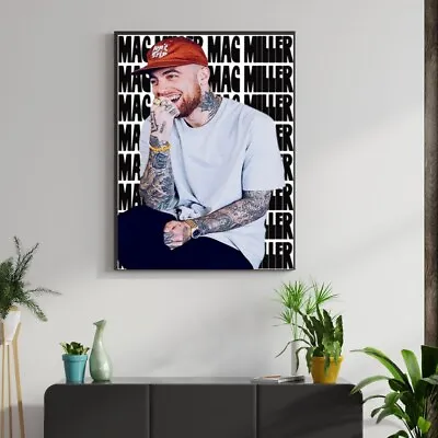 Mac Miller Laughing Wall Art Poster Choose Your Size • $11
