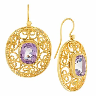 May Morris Amethyst Earrings: Museum Of Jewelry • $154.95