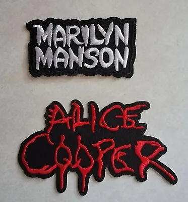 Alice Cooper Marilyn Manson Embroidered Iron On Patch Rock/Metal Band • $8.99