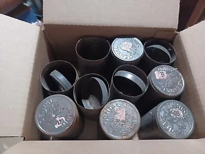Vintage Snuff Tin Cans W/Lids ~ LOT OF 10 Empty Tins • $10