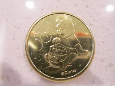 NEW Disney World 50th Anniversary Pooh Winnie Mickey Mouse Token Coin +Free Gift • $8.96