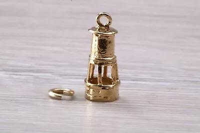 Lighthouse Charm Made From Solid 9ct Yellow Gold • £325