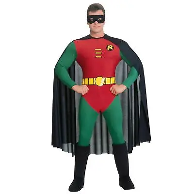 £40.18 • Buy Mens Official DC Comics Classic Robin Costume Adult Batman Superhero Fancy Dress