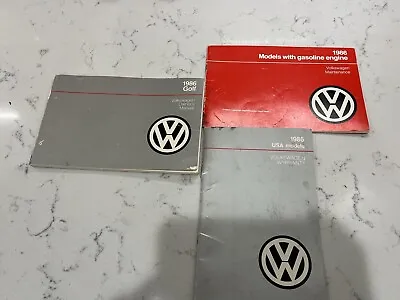 1986 Volkswagen VW Golf Owners Manual Book MK2 - Genuine Mark2 • $39.99