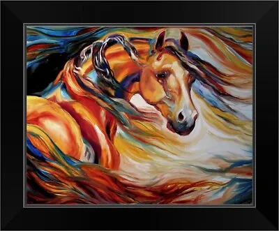 Thunder Wind Black Framed Wall Art Print Horse Home Decor • $54.99