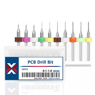 PCB Drill Bit 0.1-3.05mm Print Circuit Board Micro Drill Bit Carbide CNC 10PC • $7.05