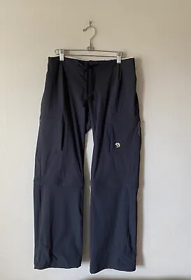 Mountain Hardwear Black Convertible Shorts Pants Size 6 Short Nylon Hiking • $13.49