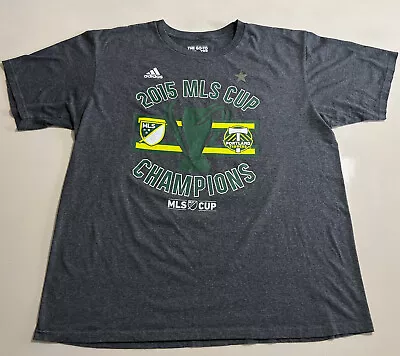 Adidas Portland Timbers 2015 MLS CUP Champions 2-Sided Roster Men's XL • $14