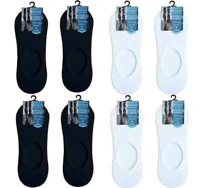 £4.45 • Buy Mens Trainer Socks Plain Invisible Shoe Liners Footsies No Show Adults 6-11