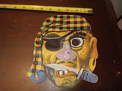 Vintage Paper Pirate Mask Halloween 1960s Era • $5.99