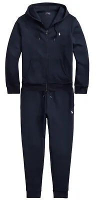 Polo Ralph Lauren Tracksuit Double Knit Full Zip Hoodie And Joggers Set • £149.95