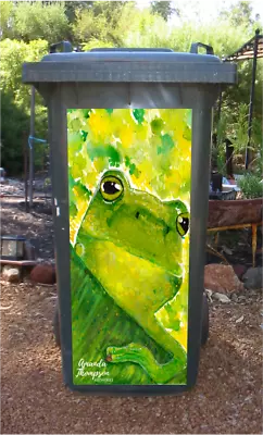 'Wakerley' Frog Wheelie Bin Sticker • $45