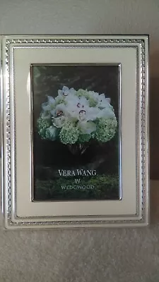 Vera Wang Wedgwood Silver Cream Picture Frame 4  X 5.5  FL288 • $24.99