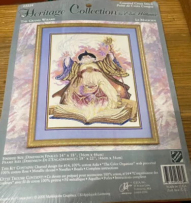 THE GRAND WIZARD Heritage Collection Elsa Williams Counted Cross Stitch Kit • $77.99