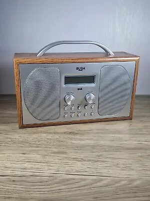 £25 • Buy Bush DAB  Wooden Radio - Clock & FM 1507 With Power Adaptor