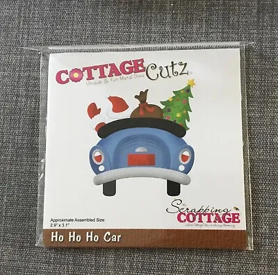 Scrapping Cottage HO HO HO Car Cottage Cutz Die • £14