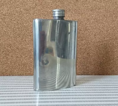 Lunt Silversmiths Pewter Flask Vintage Made In England Antique Metal UK • $24.56