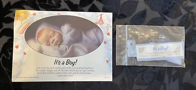 VTG '93 Ashton-Drake Joyce Wolf  It's A Boy  Doll Hospital Band Bracelet & Card • $2