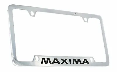 Nissan Maxima Chrome Plated Metal License Plate Frame Holder 4 Hole • $41.95