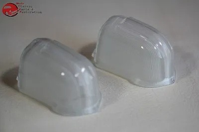 42-46 Chevy GMC Pickup Truck Park Parking Light Turn Signal Lenses Milky Glass • $73.27