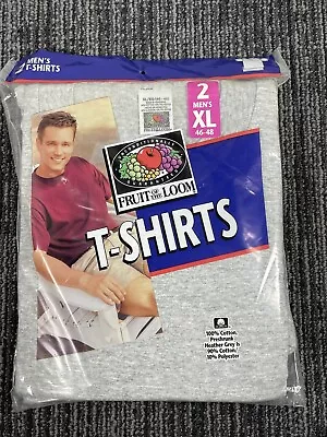 🔥 Vintage • 1998 Fruit Of The Loom • Heather Grey T-Shirt • 2 Pack • Men’s XL • $24.95