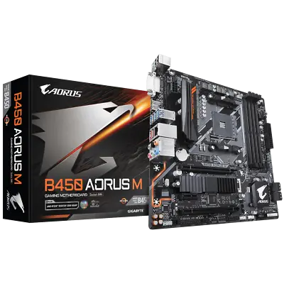 Gigabyte B450 AORUS M Motherboard CPU AM4 AMD Ryzen DDR4 Gaming LAN M.2 • $204.99