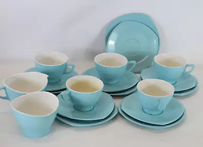 Vintage 1960's Argosy Ware Melmex Melamine Picnic Tea Set Blue - EHB • £9.99