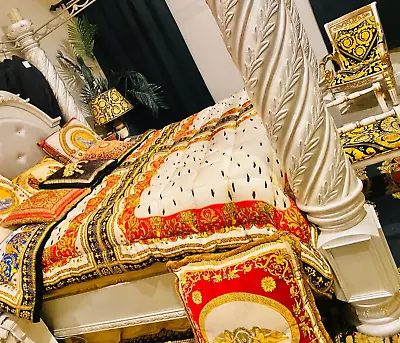 RARE GIANNI VERSACE Silk COMFORTER KING • $2500