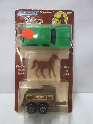 1981 Tootsietoy Rodeo Cowboy Bronco And Horse Trailer • $8.71