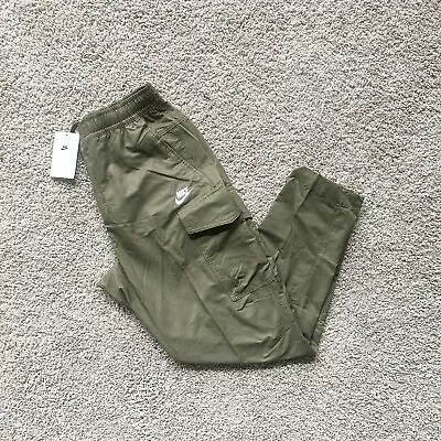 NEW Nike NSW Woven Utility Cargo Pants Olive Green DD5207-222 Mens Sizes • $59