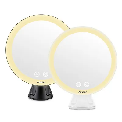 10X Magnifying Make Up Mirror With Lights Suction Bathroom Shaving Mirrors USB • £18.99