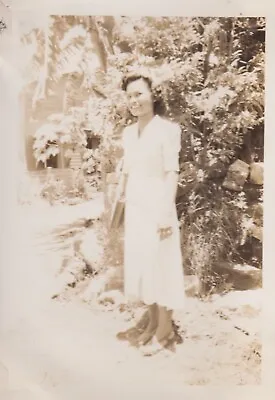 Vtg Photo The Philippines 1945 1946 Filipino Woman Manila World War 2 • $9.16