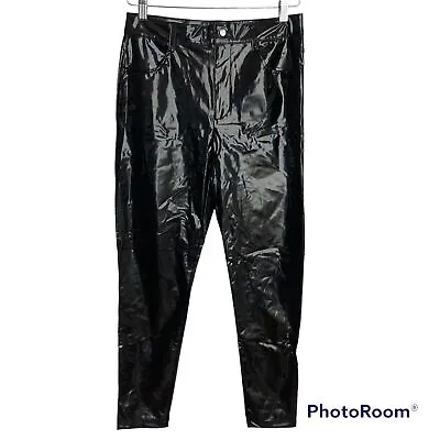 NEW NWT BB DAKOTA X STEVE MADDEN High Shine Vinyl / Faux Leather Pants Sz SMALL • $13.79