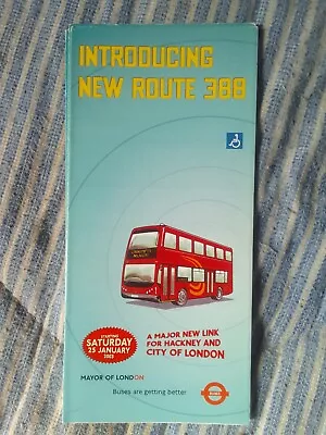 London Bus Timetable Leaflet Route 388 • £2
