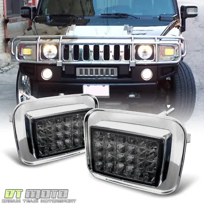 Smoked 2003-2009 Hummer H2 LED Corner Signal Lights Parking Lamps Left+Right • $29.99