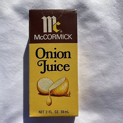 Vintage McCormick Spice Onion Juice In Original Unopened Packaging Sealed • $14