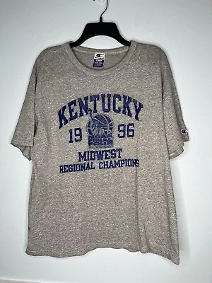 Champion T Shirt Kentucky Wildcats Basketball Mens XL Vintage 1996 Final Four • $22.44