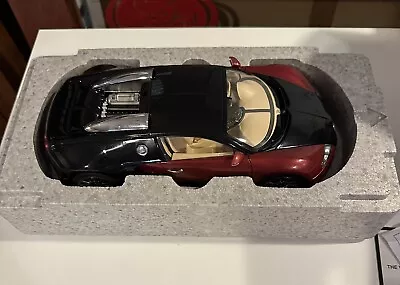 Bugatti Veyron 16.4 Production Car #001 Black/red Le 1200 1/18 Autoart 70909 • $285