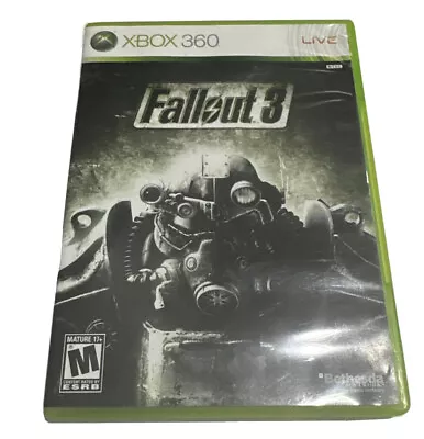 Xbox 360 Fallout 3 Video Game With Survival Guide For Vault Dwellers In Box • $9