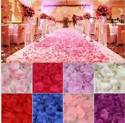 £1.30 • Buy Silk Rose Petals Flower Table Decoration Confetti Wedding Engagement Party
