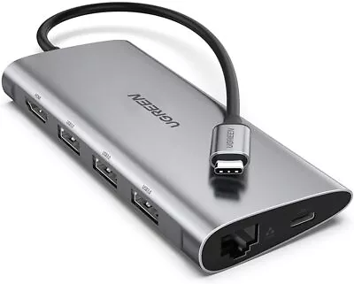 $82.45 • Buy UGREEN USB C Hub, 8-in-1 USB Type C Docking Station Multiport Adapter To 4K HDMI