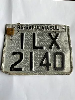 Brazil 🇧🇷 Motorcycle License Plate 🏍️ Sapucaia Sul. ILX 2140 Brasil Brazilian • $34.95