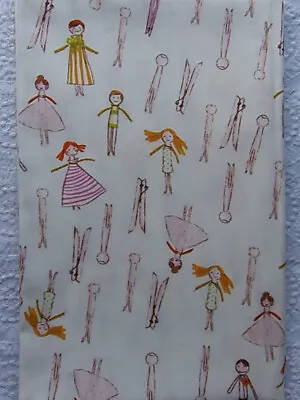 RARE OOP Heather Ross Spoonflower CLOTHESPIN PEOPLE Exclusive Designer Cotton • $17.95