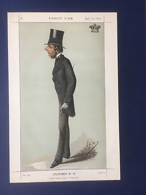 Original 1870 Vanity Fair Print Of The Marquess Of Westminster- The Richest Man  • £9.99