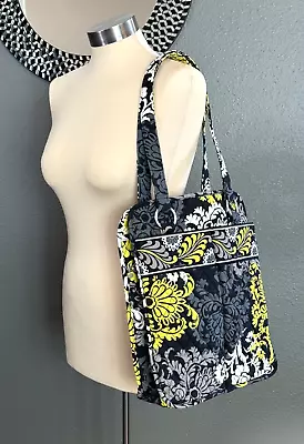 VERA BRADLEY BAROQUE Black Yellow White Gray Tote Shoulder Bag Purse • $22