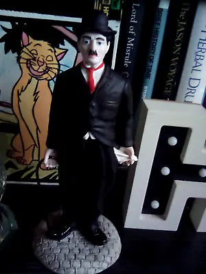 Charlie Chaplin Figurine 1997 The Leonardo Collection Height 9.5 Inches Approx • £8.99