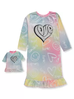 BFF & Me Girls' 2-Piece Nightgown With Matching Doll Outfit • $8.99